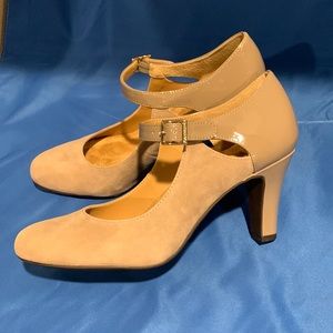 Giani Bernini Womens Velmah Leather Closed Toe Ankle Strap Mary Jane Pumps